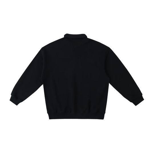 Rooted Essence | Heavyweight Polo-Collar Sweatshirt